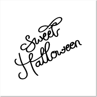 Sweet Halloween cute letter Posters and Art